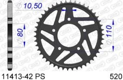 AFAM Tandwiel Achterzijde Aluminium 42T PS - 520