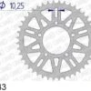 AFAM Tandwiel Achterzijde Aluminium 43T - 520 -Moto Verkoop 93604 43 9d93