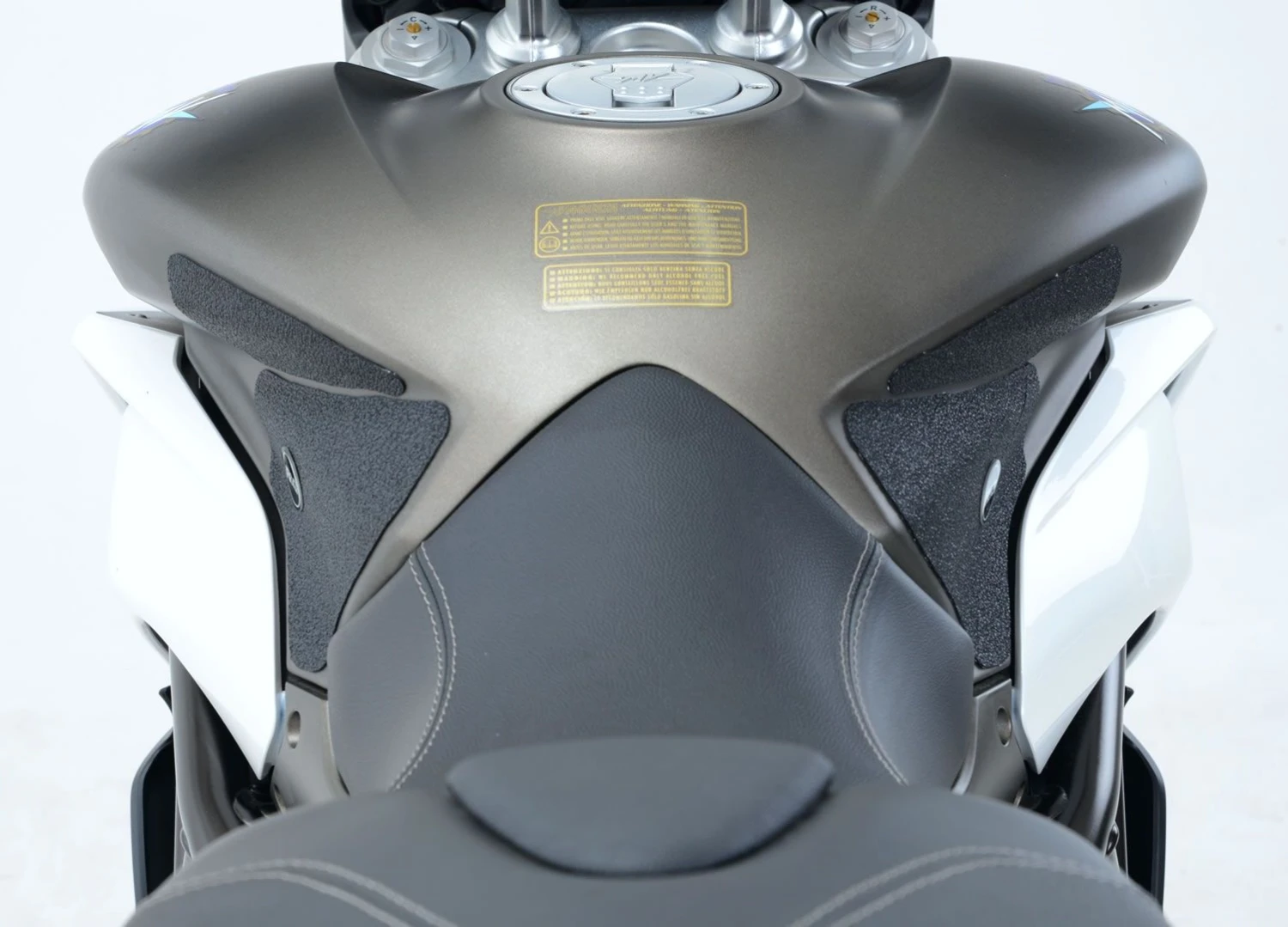 R&G EZRG605CL Eazi-Grip Sticker Set Transparant MV 800 STRADALE 4-GRIP KIT 4 R&G EZRG605CL Eazi-Grip Sticker Set Transparant MV 800 STRADALE 4-GRIP KIT - Afbeelding 2