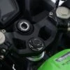 R&G YTI0012BK Kroonplaatmoer Dop Zwart Kawasaki NINJA 400 18- / NINJA 250 18- -Moto Verkoop YTI0012BK 0733