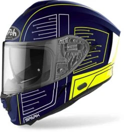 Airoh Spark Cyrcuit Motorhelm -Moto Verkoop airoh spark cyrcuit blauw b5d8
