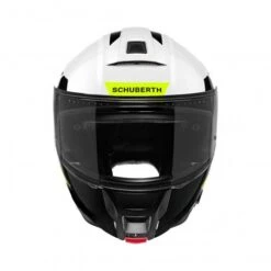 Schuberth C5 Eclipse Motorhelm -Moto Verkoop c5 eclipse wit geel detail 2 db7c