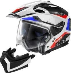 Nolan N70-2 X Torpedo Motorhelm -Moto Verkoop nolan n70 2 x torpedo wit blauw rood 2 618b