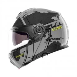 Schuberth C5 Globe Motorhelm -Moto Verkoop schuberth c5 globe grijs fluo 2 20e8